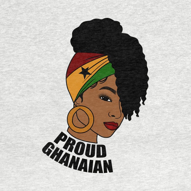 Ghana Flag, Proud Ghanaian Woman, Love Ghana, West Africa by dukito